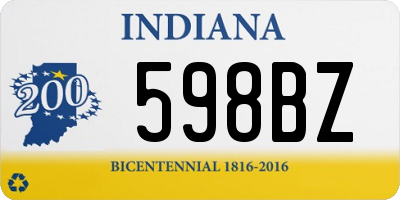 IN license plate 598BZ