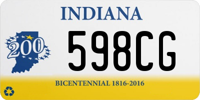 IN license plate 598CG