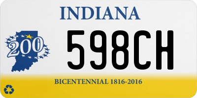 IN license plate 598CH