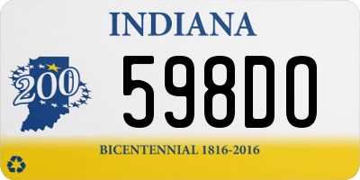 IN license plate 598DO