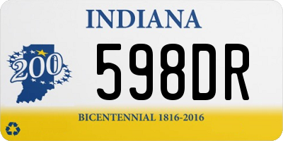 IN license plate 598DR