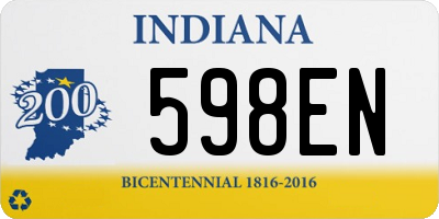 IN license plate 598EN