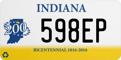 IN license plate 598EP