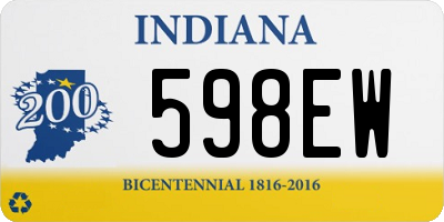 IN license plate 598EW