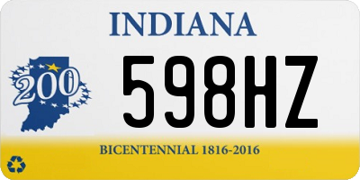 IN license plate 598HZ