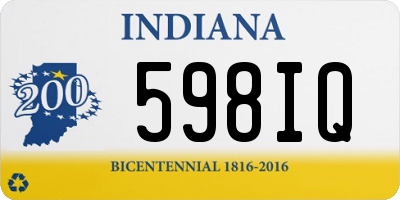 IN license plate 598IQ