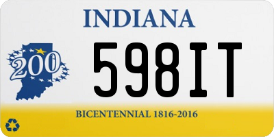 IN license plate 598IT