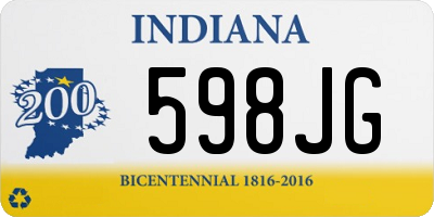 IN license plate 598JG