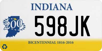 IN license plate 598JK