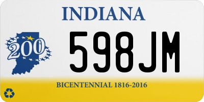 IN license plate 598JM