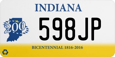 IN license plate 598JP