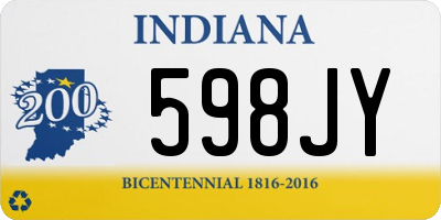 IN license plate 598JY