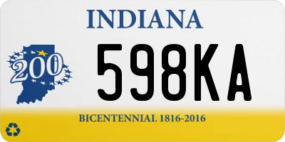 IN license plate 598KA