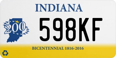 IN license plate 598KF