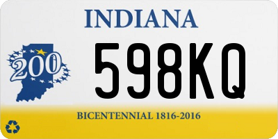 IN license plate 598KQ