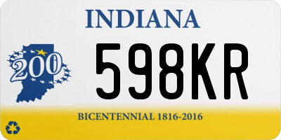 IN license plate 598KR