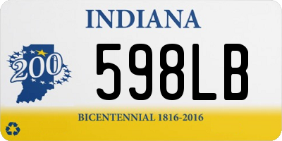 IN license plate 598LB