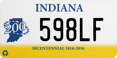 IN license plate 598LF