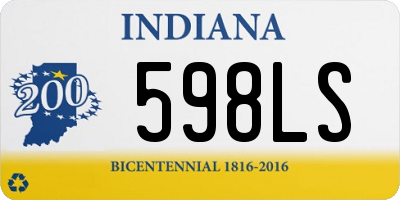 IN license plate 598LS