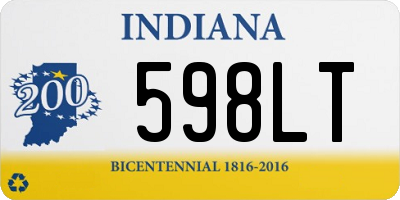 IN license plate 598LT