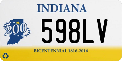 IN license plate 598LV