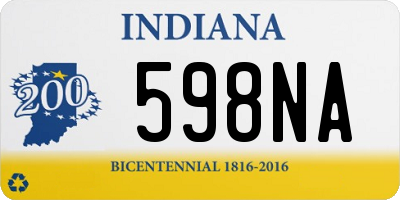 IN license plate 598NA