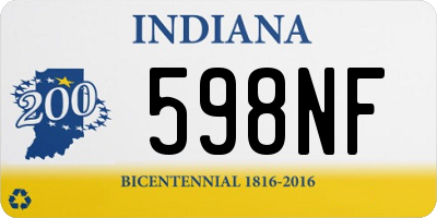 IN license plate 598NF