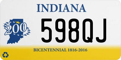 IN license plate 598QJ