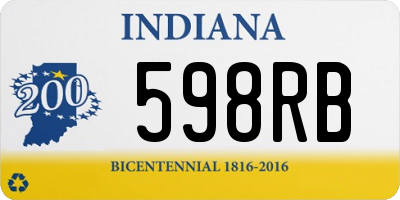 IN license plate 598RB