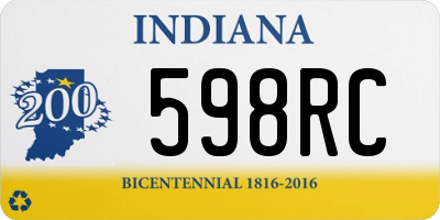 IN license plate 598RC
