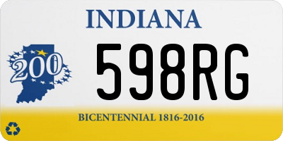 IN license plate 598RG