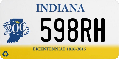 IN license plate 598RH