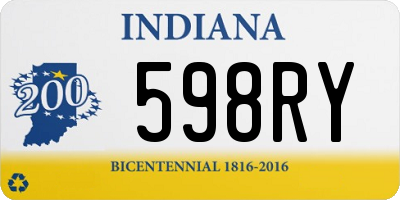 IN license plate 598RY