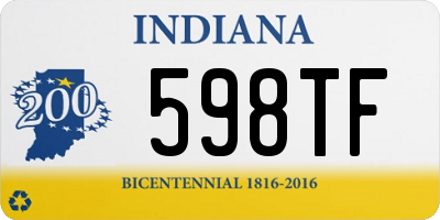 IN license plate 598TF