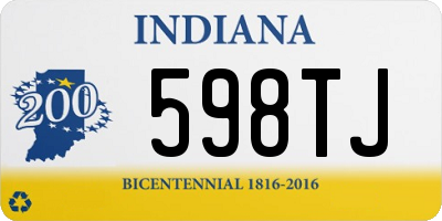 IN license plate 598TJ
