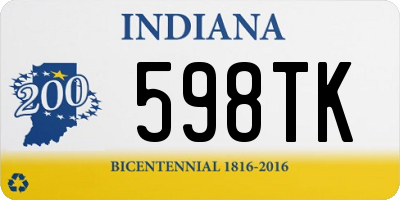 IN license plate 598TK