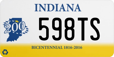 IN license plate 598TS