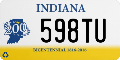 IN license plate 598TU