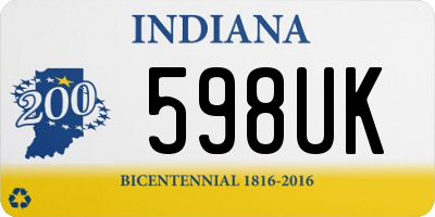 IN license plate 598UK