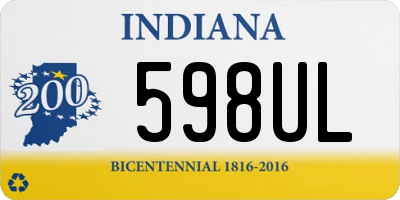 IN license plate 598UL