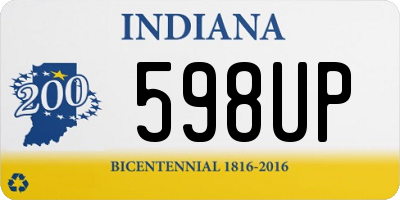 IN license plate 598UP