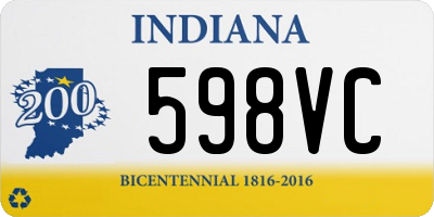 IN license plate 598VC