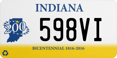 IN license plate 598VI