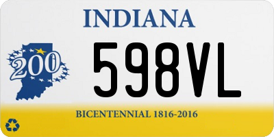 IN license plate 598VL