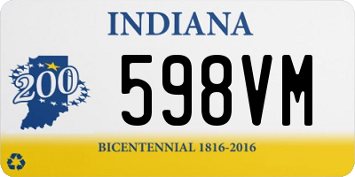 IN license plate 598VM