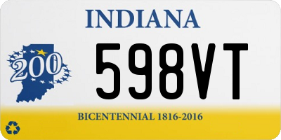 IN license plate 598VT