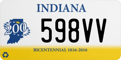 IN license plate 598VV