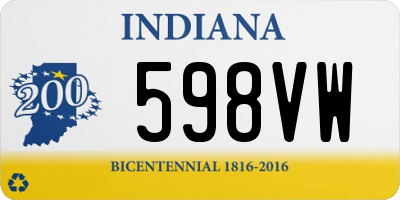 IN license plate 598VW