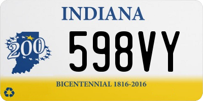 IN license plate 598VY