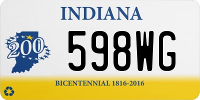 IN license plate 598WG